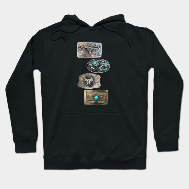 Belt Buckles Hoodie by artsandherbs